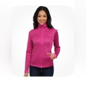 The North Face Women Flieeve zip up jacket size M pink